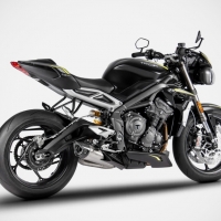 Echappement inox racing Triumph street triple 765 Zard 