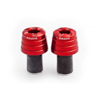 EMBOUTS DE GUIDON UNIVERSEL EVOTECH - Couleur : Titanium 