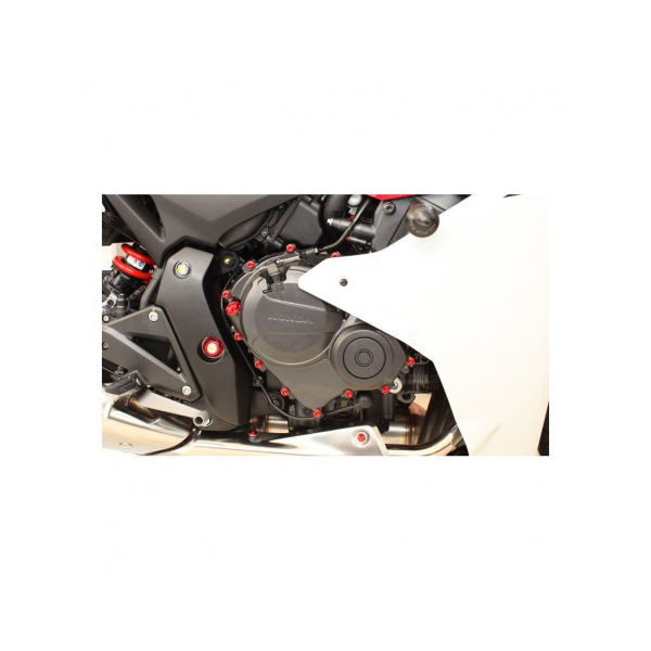 HONDA CBR 600 F KIT VISSERIE MOTEUR EVOTECH - Couleur : NOIR