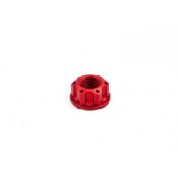ECROU D AXE DE BRAS OSCILLANT / ROUE ARRIERE / ROUE AVANT EVOTECH - Couleur : ROUGE