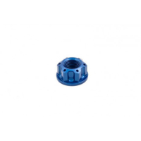 ECROU D AXE DE BRAS OSCILLANT / ROUE ARRIERE / ROUE AVANT EVOTECH - Couleur : ROUGE