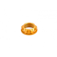 ECROU COLONNE DE DIRECTION / ROUE ARRIERE EVOTECH SUZUKI - YAMAHA - Couleur : TITANE