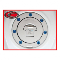 SUZUKI GSXR 600/750/1000 / HAYABUSA KIT VISSERIE TRAPPE A ESSENCE EVOTECH - Couleur : BLEU