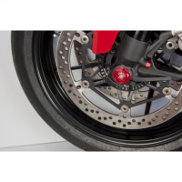 Capuchon d'écrou de roue arrière Ducati - côté droit - NOIR - CNC RACING /  BOUCHONS / BOUCHONS DE CADRE