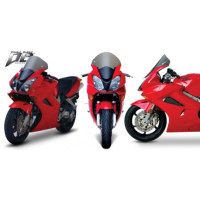 Bulle double courbure Honda VFR 800 FI Interceptor - ABS - Couleur : FUMÉ CLAIR