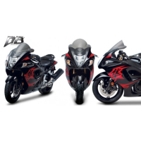 Bulle double courbure Suzuki Hayabusa - Couleur : TRANSPARENT