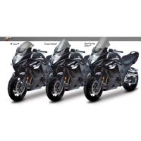 Bulle double courbure Suzuki GSX 650F - GSX 1250FA - Couleur : FUMÉ CLAIR