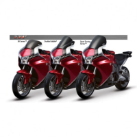 Bulle double courbure coloree pour Honda VFR 1200 F - Couleur : VIOLET