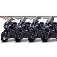 Bulle double courbure coloree pour Kawasaki Z 1000 SX - Ninja 1000 - Couleur : BLEU FLUORESCENT