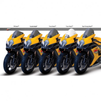 Bulle coloree pour Suzuki GSXR 1000 - Couleur : JAUNE