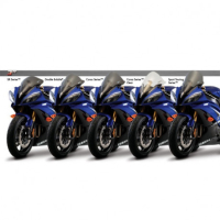 Bulle double courbure coloree pour Yamaha YZF-R6 - Couleur : JAUNE