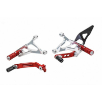 Commande reculées CNC Racing MV Agusta - Couleur : ROUGE/SILVER