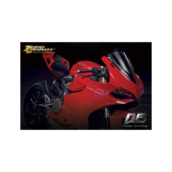 Bulle double courbure Ducati PANIGALE 1199 - 899 - Couleur : FUMÉ CLAIR