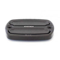 YAMAHA Tmax COUVRE RESERVOIR LIQUIDE DE FREIN AVT OU ARRIERE EVOTECH - Couleur : NOIR