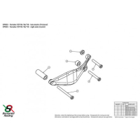 YAMAHA R6 PROTECTION CARTER EMBRAYAGE COTE DROIT ALU TAILLE MASSE BONAMICI - Couleur : OR