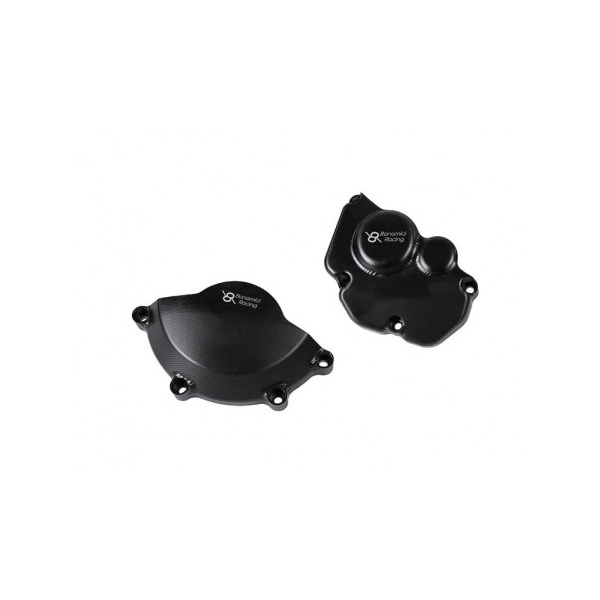 KAWASAKI ZX10R KIT PROTECTION CARTER COTE GAUCHE ET DROIT ALU TAILLE MASSE BONAM - Couleur : NOIR