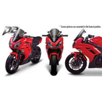 Bulle double courbure Kawasaki Ninja 650R - Couleur : TRANSPARENT