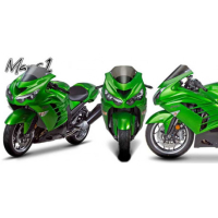 Bulle KAWASAKI ZX14R - ZZR1400 MARC 1 - Couleur : FUMÉE CLAIR