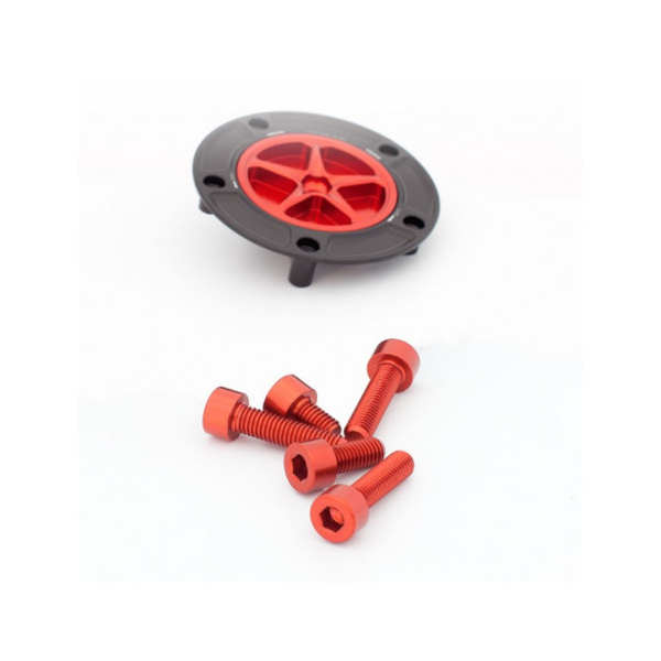 YAMAHA MT09 TRACER / MT07 KIT VISSERIE TRAPPE A ESSENCE EVOTECH - Couleur : ROUGE