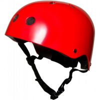 CASQUE ROUGE METAL - Taille : S 