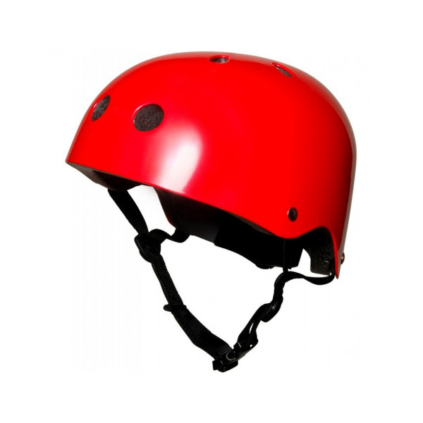 CASQUE ROUGE METAL - Taille : S