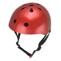 CASQUE ROUGE METAL - Taille : S