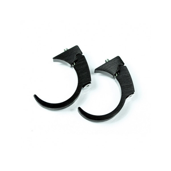 Clips Kit pour fixation motoscope mini sur guidon - 22mm - noir