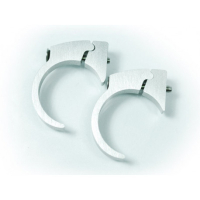 Clips Kit pour fixation motoscope mini sur guidon - 22mm - argent