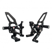 KIT COMMANDE RECULEES CNC RACING RPS DUCATI PANIGALE V2 - Couleur : SILVER 