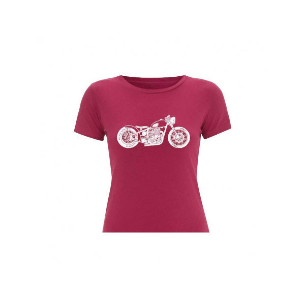BIKE PINK OILY RAG TEE SHIRT ROSE FEMME - Taille : L