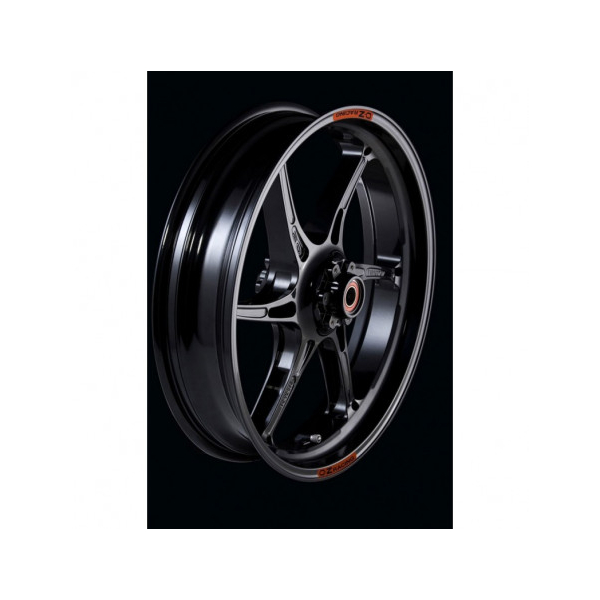 ROUE AVANT OZ 17 X 3.5 MAGNESIUM FORGE CATTIVA - Couleur : NOIR BRILLANT