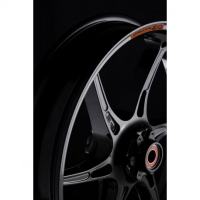 ROUE AVANT 17 X 3.5 MAGNESIUM FORGE CATTIVA OZ SUZUKI GSXR 750 - Couleur : NOIR BRILLANT