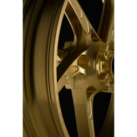 ROUE AVANT 17 X 3.5 ALUMINIUM FORGE PIEGA OZ SUZUKI HAYABUSA - Couleur : NOIR MAT