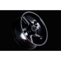 ROUE ARRIERE 17 X 6 ALUMINIUM FORGE PIEGA OZ SUZUKI B KING - Couleur : NOIR BRILLANT 