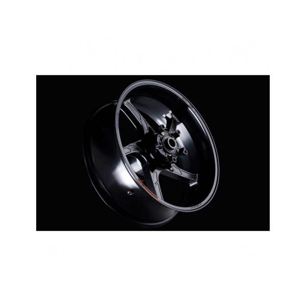 ROUE ARRIERE 17 X 6 ALUMINIUM FORGE PIEGA OZ SUZUKI B KING - Couleur : NOIR BRILLANT