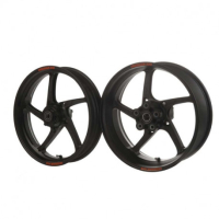 ROUE ARRIERE 17 X 5.5 ALUMINIUM FORGE PIEGA R POUR PISTE OZ YAMAHA R 6 - Couleur : TITANE MAT
