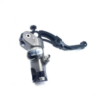 MAITRE CYLINDRE DE FREIN 19X18 CNC AVEC LEVIER REPLIABLE - Couleur : OR 