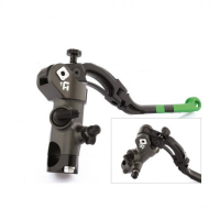 MAITRE CYLINDRE DE FREIN 19X18 CNC AVEC LEVIER REPLIABLE - Couleur : VERT