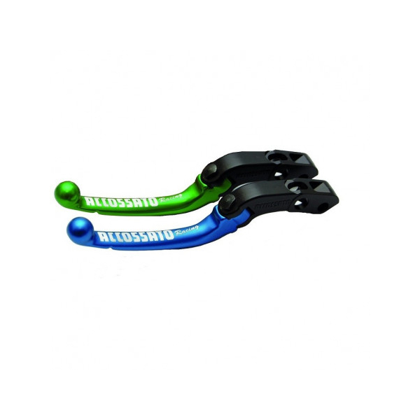 LEVIER DE FREIN REPLIABLE VERSION POUR MC ACCOSSATO OU BREMBO - Couleur : BLEU, Taille : 16, Type : Court