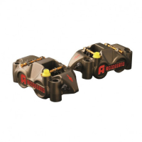 ETRIER CNC MONOBLOC PISTONS TITANE ENTRAXE 108 - Couleur : Oxidation silver 