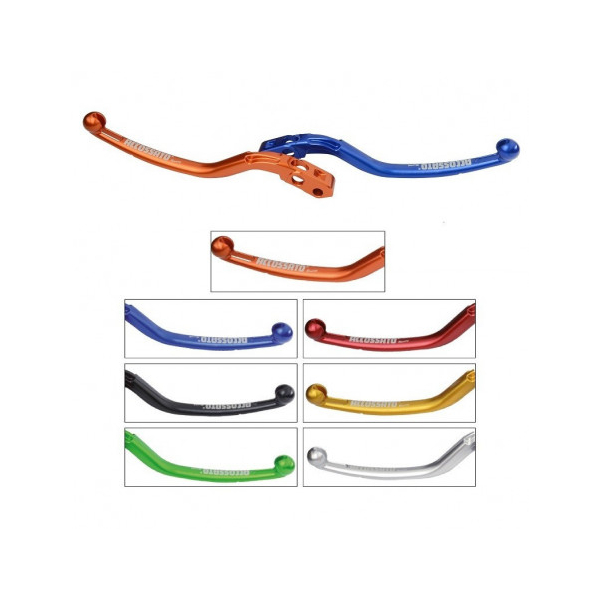 LEVIER EMBRAYAGE FIXE POUR MC ACCOSSATO OU BREMBO - Couleur : BLEU, Taille : 16, Type : Court