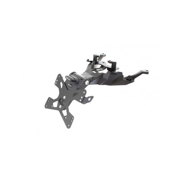 HONDA XADV SUPPORT DE PLAQUE REGLABLE - Couleur : argent