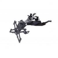 HONDA XADV SUPPORT DE PLAQUE REGLABLE - Couleur : argent