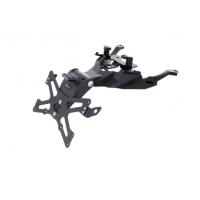 HONDA XADV SUPPORT DE PLAQUE REGLABLE - Couleur : argent