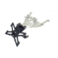 HONDA XADV SUPPORT DE PLAQUE REGLABLE - Couleur : argent