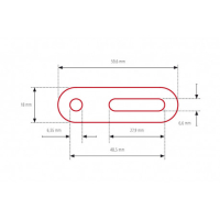 HIGHSIDER adaptateur for carénage rétroviseur 60 mm court