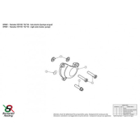 YAMAHA R3 PROTECTION CARTER POMPE A EAU ALU TAILLE MASSE BONAMICI - Couleur : OR