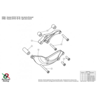 YAMAHA R3 PROTECTION CARTER EMBRAYAGE COTE DROIT ALU TAILLE MASSE BONAMICI - Couleur : ROUGE