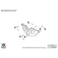 YAMAHA R3 PROTECTION CARTER COTE GAUCHE ALU TAILLE MASSE BONAMICI - Couleur : OR