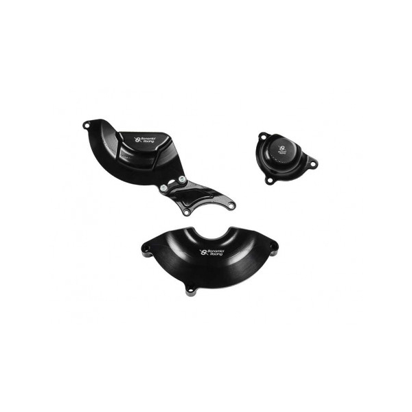 YAMAHA R3 KIT PROTECTION CARTER COTE GAUCHE ET DROIT ALU TAILLE MASSE BONAMICI - Couleur : SILVER